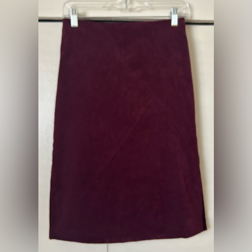 Vintage late 90’s burgundy pencil skirt